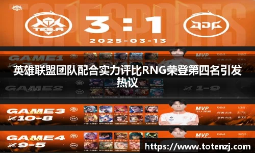 英雄联盟团队配合实力评比RNG荣登第四名引发热议